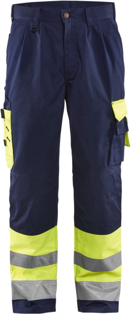 Blaklader Werkbroek High Vis 1584-1860 - High Vis Geel/Marineblauw - D96