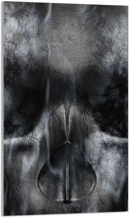 TMK ArtDeko - Snijplank - 30x52 cm - Czaszka - Glas - beschermplaat