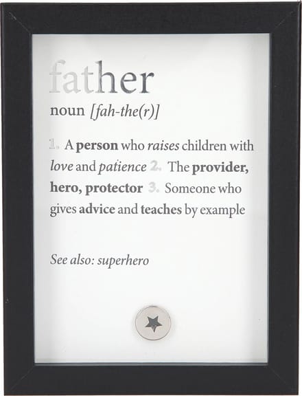 Fotolijst met Compliment father (noun) A person who raises?