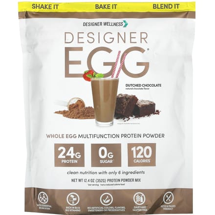 Designer Wellness, Designer Egg, Poudre de Protéines Multifonctionnelle Statran, Chocolat Hollandais, 352g (12.4oz)