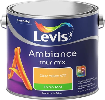 Levis - Ambiance Mur Extra Mat Mix - Clear Yellow A70 - Mengverf - 2,5 L
