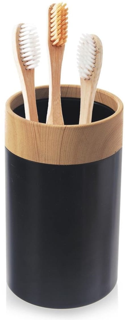Orion - Badkamerset - Zwart - Organizer - Waterbeker