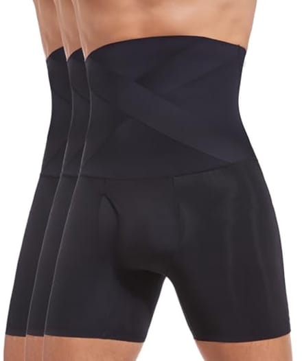 Hoge Taille Shapewear Mannen - Tummy Control Shorts voor Ondersteuning en Comfort