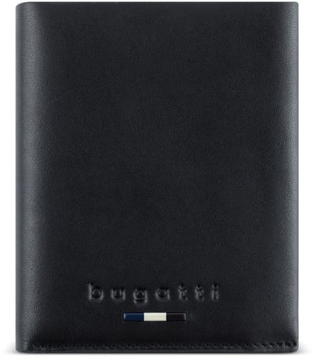 bugatti portemonnee Romeo Upright Wallet Black zwart