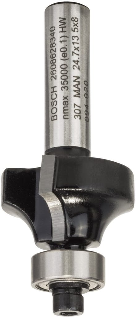 Bosch - Afrondprofielfrezen 8 mm, R1 6 mm, L 13,5 mm, G 53 mm