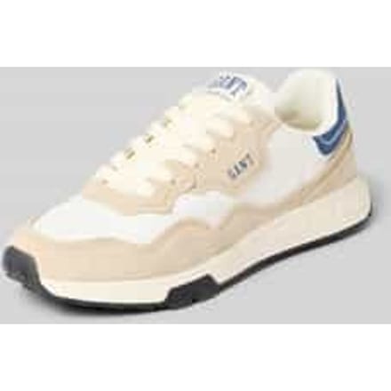 Sneaker van een mix van leer en textiel model 'Youtron'