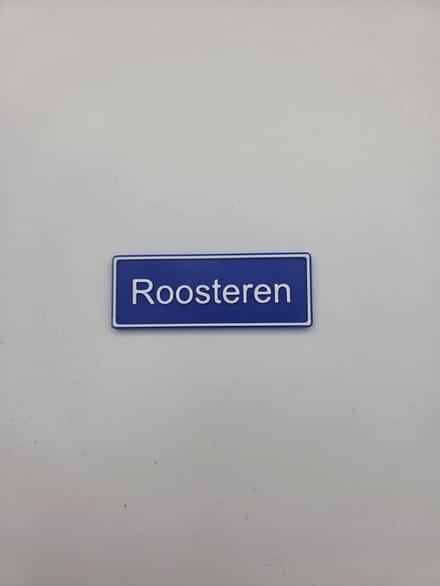 Koelkast Magneet plaatsnaam 8 X 3 CM Roosteren