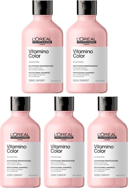 5x L'Oréal Professionnel Serie Expert Vitamino Shampoo 300ml