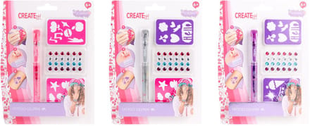 Create it! Tattoo Geurpen & Diamant m/sjablonen Opmaken en sieraden
