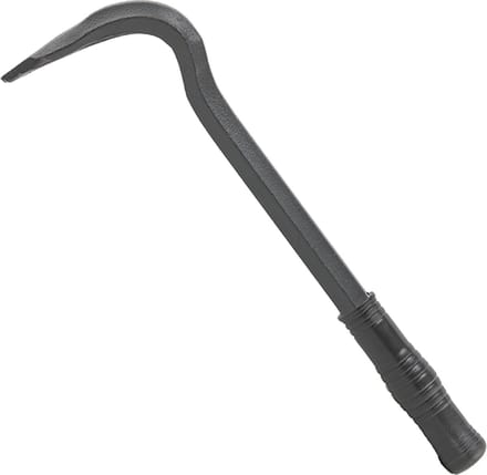 Bradas Breekijzer/Koevoet – 30 cm × Ø16 mm – V-vormige Spijkerhaak & Gebogen Punt