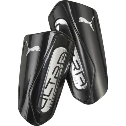 Puma Ultra lichte scheenbeschermers voor volwassenen (Zwart/Zilver)