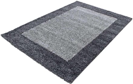 Hoogpolig vloerkleed Life - grijs 2-kleurig - 300x400 cm