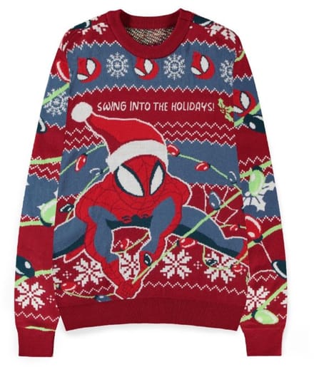 Spider-Man - Disney kersttrui - Swing into the Holidays - S tot XXL - voor Mannen - meerkleurig