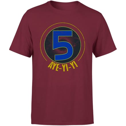 Power Rangers Alpha-5 Logo Men's T-Shirt - Bordeaux - M