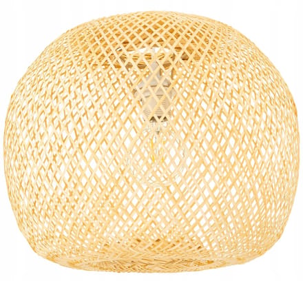 BOHO Bamboe Lampenkap 40cm - Handgeweven natuurlijk materiaal