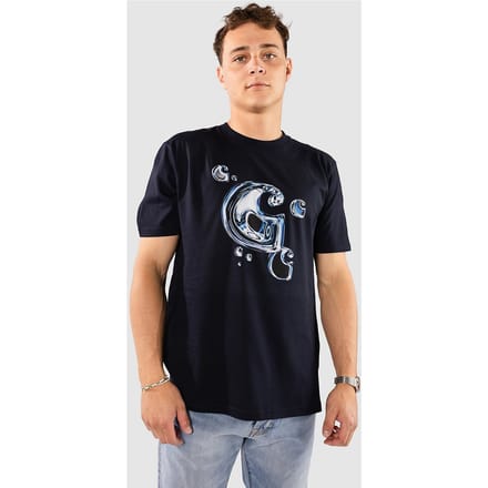 Carhartt WIP Solar Chrome C-Logo T-Shirt blauw