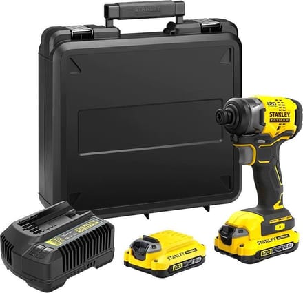 Stanley Fatmax SFMCF820D2K impact driver - cordless - 3-speed - 2 batteries included charger