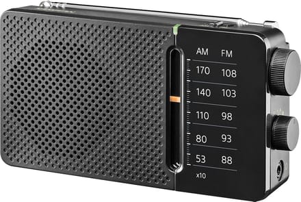 Compacte Analoge Radio met AM/FM Ontvangst - Draagbaar Zakformaat