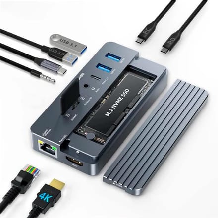 Acasis - SSD Opslag - 10-In-1 Hub - Docking Station
