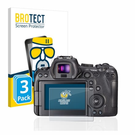 BROTECT - Screenprotector voor Canon EOS R6 - Folie Beschermfolie Beschermglas matte 3 Stuks