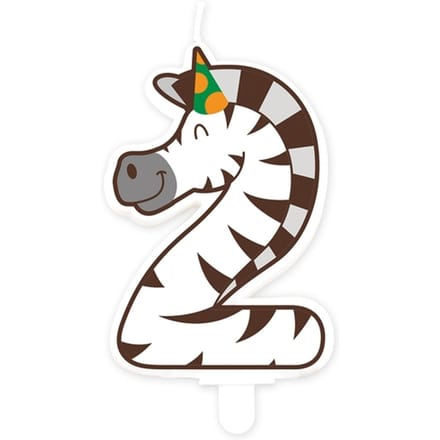 Paperdreams - Jungle - Kaars 2 Zebra