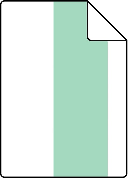 Proefstaal ESTAhome behang streep mintgroen en wit - 26.5 x 21 cm - 130919-S