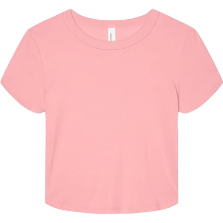 Bella+Canvas Women´s Micro Rib Baby Tee BL1010 - Solid Pink Blend - S