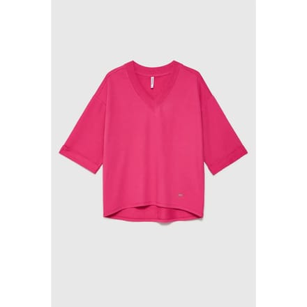 V-hals sweatshirt voor dames Moodo L-BL-4609