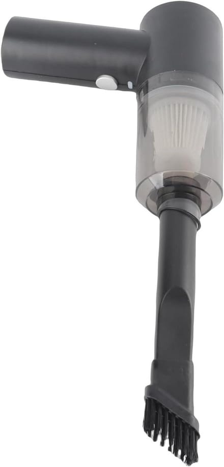 Draagbare Stofzuiger - Handreiniger - Desktop Schoonmaken - Ingebouwd LED-licht - 18x17x7 cm - Wit