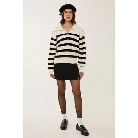 Oversized Gestreepte Ritstrui