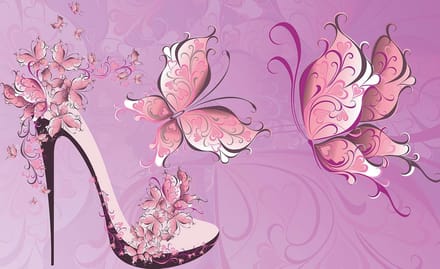 Poster | Paars , Roze | 104 x 70,5 cm