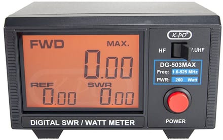 K-PO DG-503MAX Digitale Swr / Power meter 1.6 - 525 Mhz PEP en TDMA