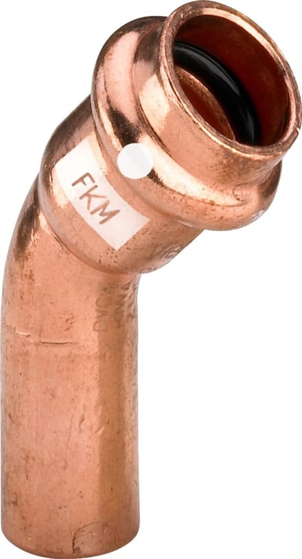 Viega Profipress S-bocht 45 graden, d 18mm koper Model 4526.1, 628369