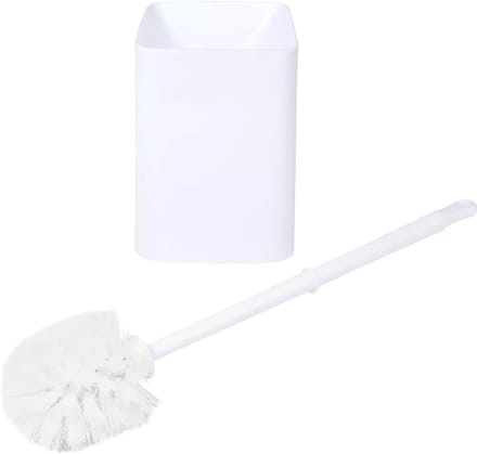 Benson Toiletborstel met houder - wit - kunststof - WC borstel - 41 cm