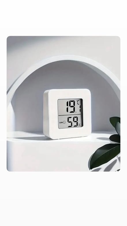 Akyol - kamer thermometer - digitale thermometer - tempratuur - witte thermometer - Thermo - Hygrometer