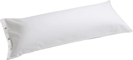 Yumeko kussensloop flanel wit 40x80 - Biologisch & ecologisch - 1 stuk