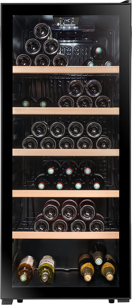 La Sommelière LS117BLACK - Wijnserveerkast - 1 zone - 121 flessen
