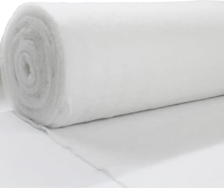 Quiltvulling per meter - Polyester vezel - Knutselen en decoreren - Ademend en zacht - 160 cm breed - Wit
