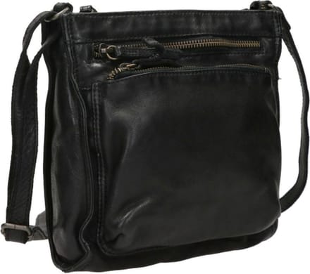 Bear Design Davita Crossbodytas Medium Dames - Leer - Zwart