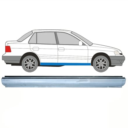 Reparatie dorpel voor Hyundai Pony Excel 1989-1995 / Links = Rechts