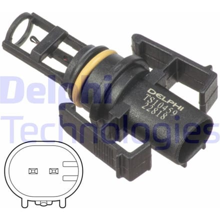 Sensor, inlaatluchttemperatuur DELPHI TS10459