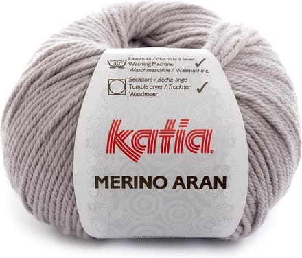 Katia Merino Aran - 12 lichtgrijs - Merinogaren