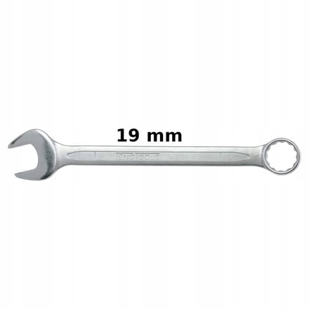 Teng Tools Ringsleutel 19 mm Chroom-Vanadium Staal