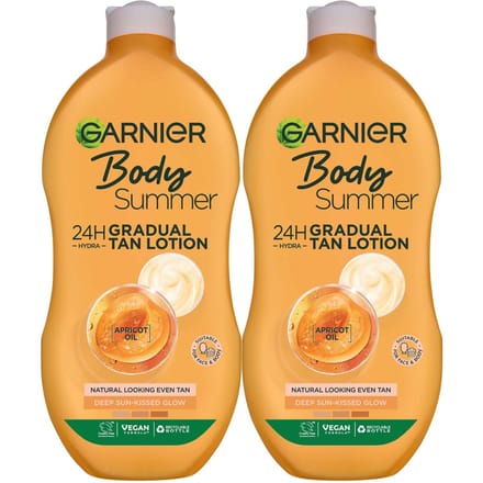 Garnier Summer Body Gradual Deep Tan Moisturiser Duo