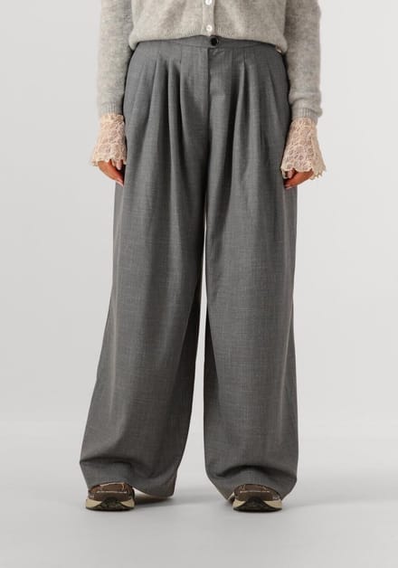 EDITED Sandy Trousers Broeken Dames - Grijs - Maat 36