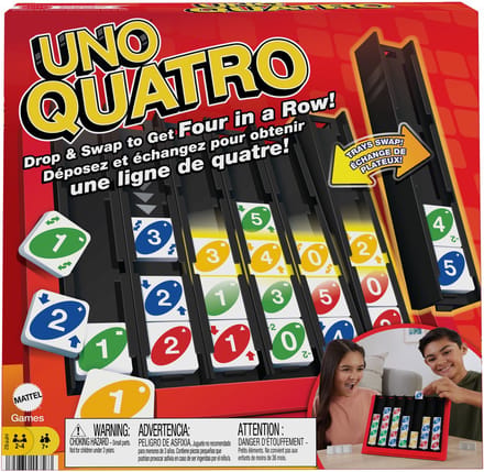 Mattel UNO Quatro Bord- & kaartspellen Bordspellen Gezelschapspellen Gezelschapsspellen