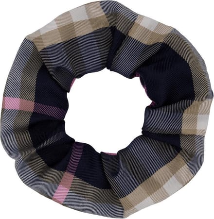 Jumalu scrunchie scottish stripes haarwokkel haarelastiekjes - blue - 1 stuk