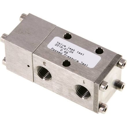 3/2 G1/4 '' (G1/8 '') Universeel Luchtgestuurd Ventiel RVS -0.95-12bar/-13.2-168psi