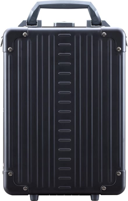 Aleon Aluminium Verticale aktetas 25 cm laptop compartiment - 39cm (15,4 duim) - onyx