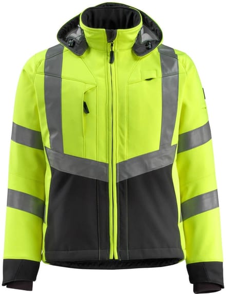 Mascot Safe Supreme Softshell jas 15502-246 - Hi-Vis geel/zwart - M